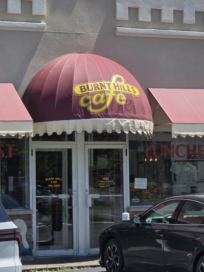 Exterior view of Burnt Hills Cafe